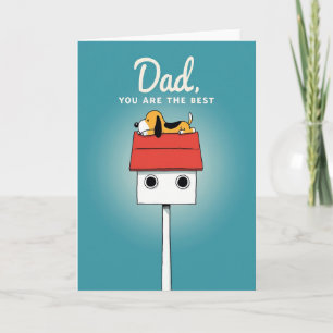 Bester Papa Cartoon Home Karte