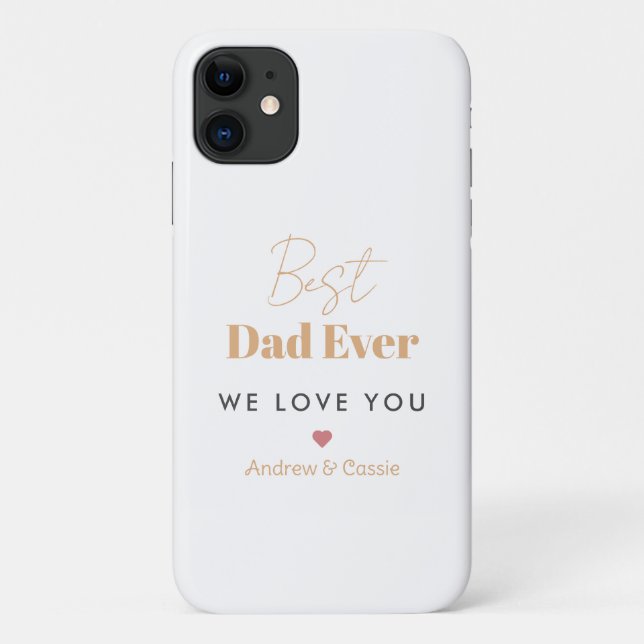 Bester Papa Case-Mate iPhone Hülle (Rückseite)