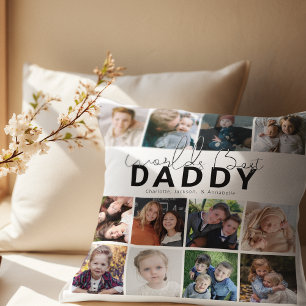 Bester Papa der Welt Fotocollage Kissen