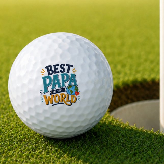 Bester Papa der Welt Golfball (Von Creator hochgeladen)
