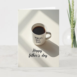 Bester Papa der Welt Kaffeekarte Karte