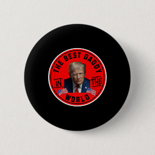 Bester Papa der Welt Lustiger Trump Button