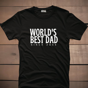 Bester Papa der Welt seit 20XX Moderner Minimalist T-Shirt