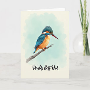 Bester Papa der Welt Vogel Kunstkarte Karte
