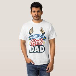Bester Papa der Welt zeigt mit dem Finger T-Shirt