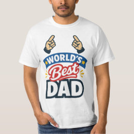 Bester Papa der Welt zeigt mit dem Finger  T-Shirt