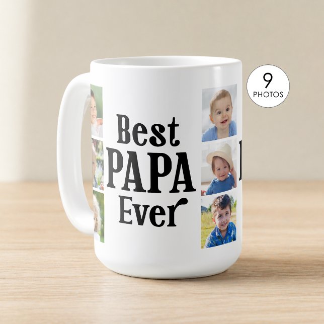 Bester Papa Ever 9 Fotos Kaffeetasse (Von Creator hochgeladen)