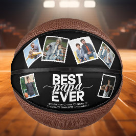 Bester Papa Ever & Family 6 Fotos Vatertag Mini Basketball