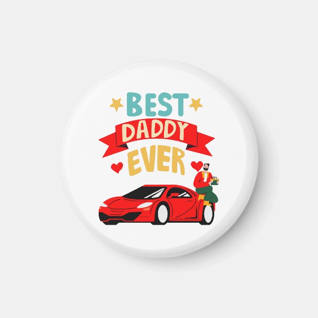 Bester Papa Ever Magnet (Vorne)