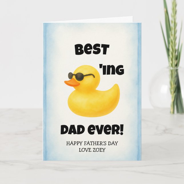 Bester Papa Ever | Vatertag Karte (Vorderseite)