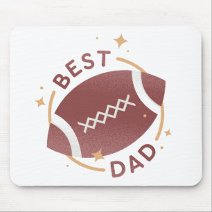 Bester Papa Football Mousepad