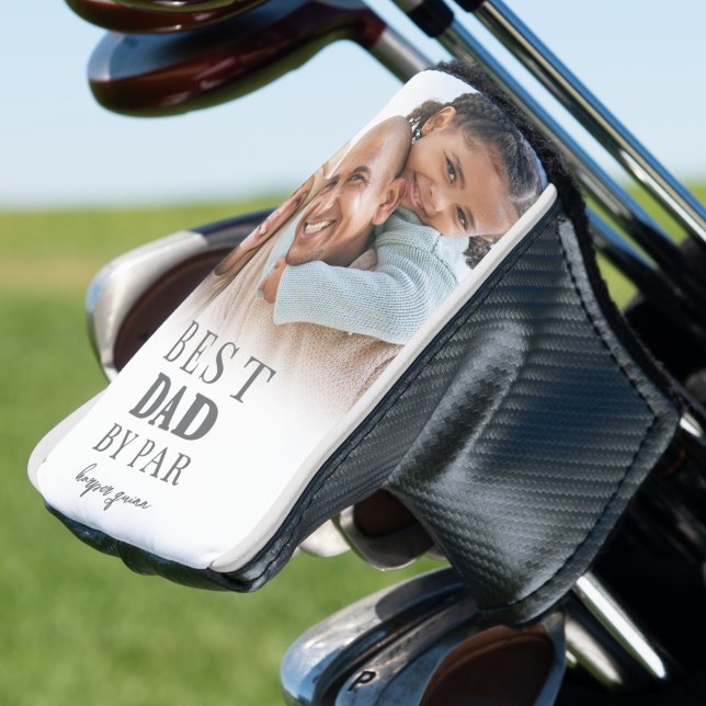 Bester Papa Foto Vater Golf Headcover (Best Dad Photo Father Golf Head Cover )