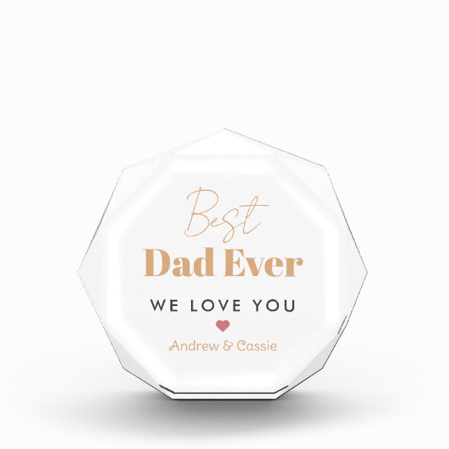 Bester Papa Fotoblock (Vorderseite)