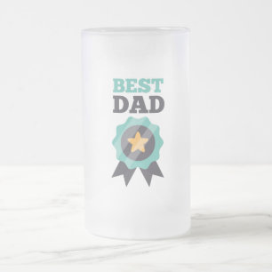 Bester Papa Frostglas Bierkrug Mattglas Bierglas