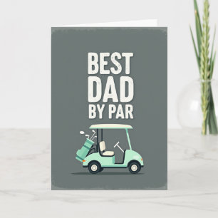 Bester Papa Golfwagen Karte