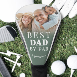 Bester Papa Grüner Foto Vater Golf Headcover