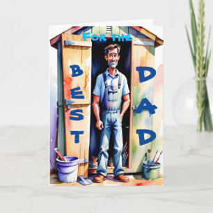 Bester Papa Heimwerker Werkzeugschuppen Alles Gute Karte