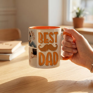 Bester Papa, individuelles Foto-Vatertagsgeschenk  Tasse