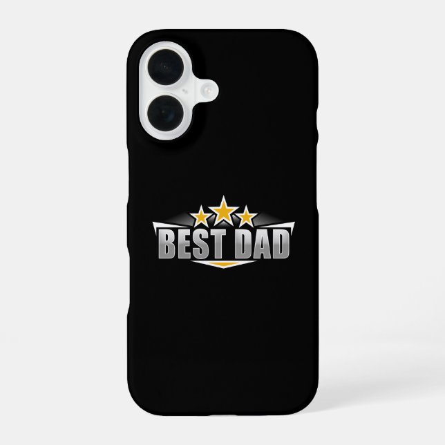Bester Papa iPhone 16 Hülle (Rückseite)