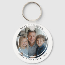 Bester Papa-je-Foto-Magnet