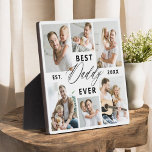 Bester Papa je - Fotomaterial zum Vater Fotoplatte<br><div class="desc">Feiern Sie Ihren Vater mit dem "Besten Vater je" Foto Collage Plaque, eine herzliche Hommage an den Mann, der die Welt für Sie bedeutet. Diese wunderschön gestaltete Plakette besticht durch eine hochwertige, individuell gestaltbare Collage aus Foto, in der Sie wertvolle Erinnerungen und besondere Momente vorstellen können. Die Collage ist elegant...</div>