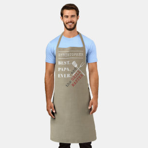 Bester Papa je Personalisierter Grillmeister Schürze