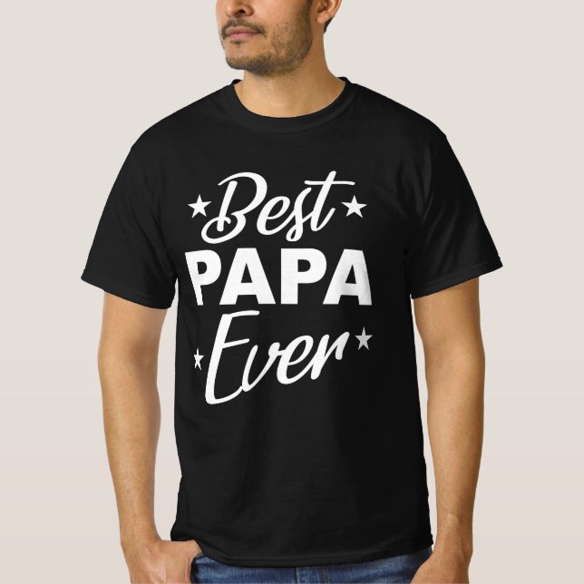 Bester Papa je T-Shirt (Vorderseite)
