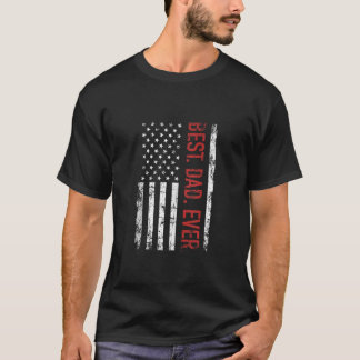 Bester Papa je US-Flagge Geschenk für Vater s d T-Shirt
