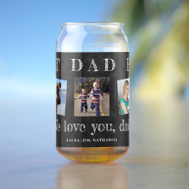 Bester Papa je Vatertag Foto Collage Dosenglas