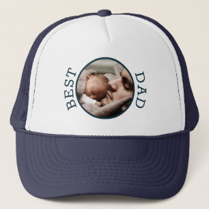 Bester Papa-Kreis Individuelles Foto-Geschenk für  Truckerkappe