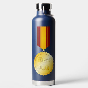 Bester Papa Medaillen-Broche zum Vatertag Trinkflasche