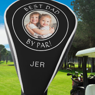 Bester Papa mit individuellem Foto und Monogramm G Golf Headcover