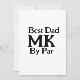 Bester Papa nach Par Monogramm Vater Tag einfache Einladung