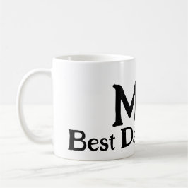 Bester Papa nach Par Monogramm Vater Tag einfache Kaffeetasse