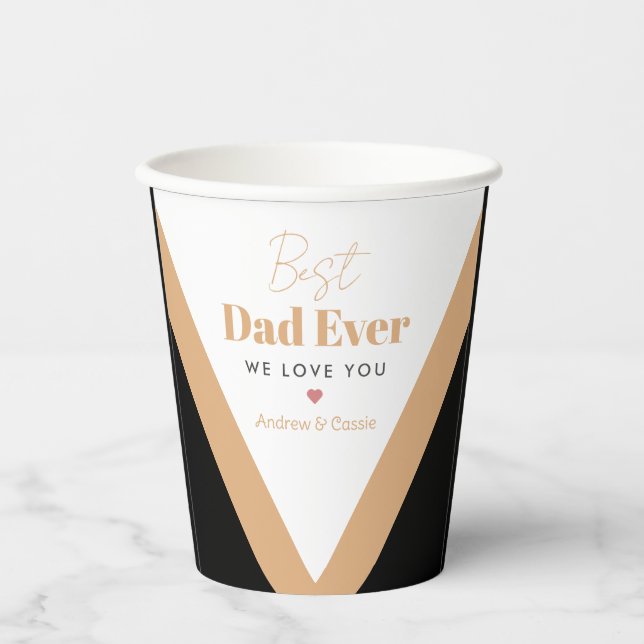 Bester Papa Pappbecher (Vorderseite)