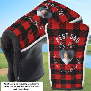 Bester Papa Par-Vorlage mit individuellem Kinderfo Golf Headcover