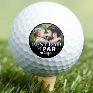 Bester Papa Personalisiertes Foto Golfball
