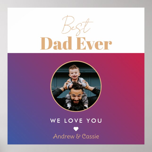 Bester Papa Poster (Vorne)