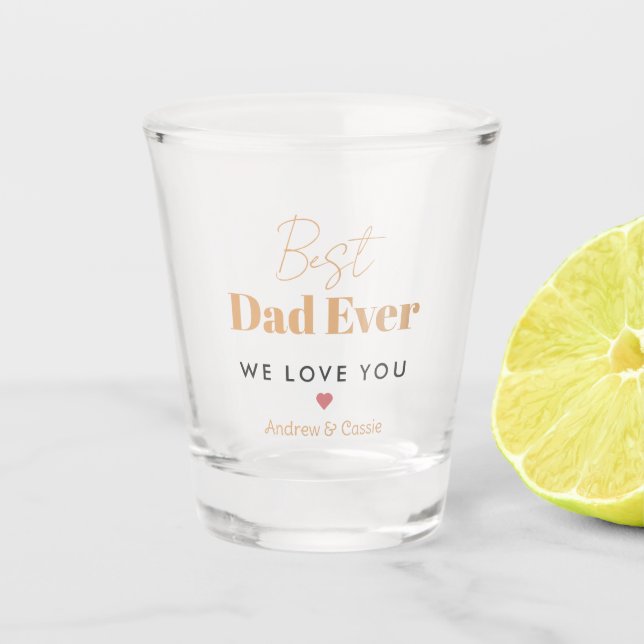 Bester Papa Schnapsglas (Vorderseite)