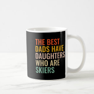 Bester Papa Skifahrer Tochter Lustige Mädchen Skif Kaffeetasse