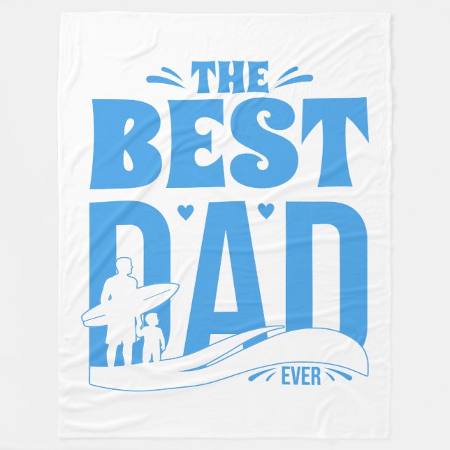 Bester Papa überhaupt Fleecedecke (Vorderseite)