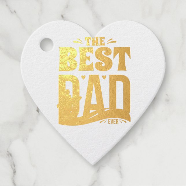 Bester Papa überhaupt Geschenkanhänger (Vorderseite)
