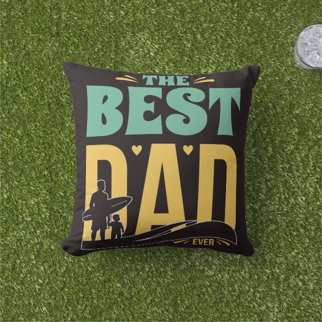 Bester Papa überhaupt Kissen (Golfball-Marker)