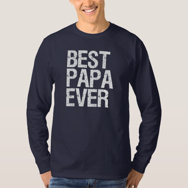 Bester Papa-überhaupt lustiger Großvater T-Shirt (Vorderseite)