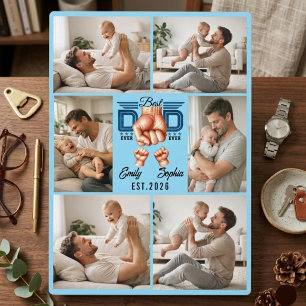 Bester Papa überhaupt Personalisiert Benutzerdef Fotoplatte