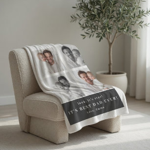 Bester Papa überhaupt Personalisierte Fotodecke Fleecedecke