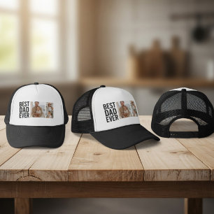 Bester Papa überhaupt personalisiertes Foto  Truckerkappe