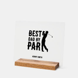 Bester Papa von Par Golf zum Vatertag Daddy-Gesche Acrylschild