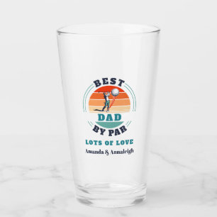 Bester Papa von Par Retro vom Töchtern zum Vaterta Glas