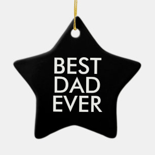 Bester Papa   Weihnachtsgeschenkidee Keramik Ornament